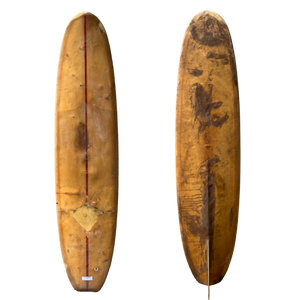 CUSTOM COLLECTION 8'6" STRINGERLESS SINGLE FIN VINTAGE LOG