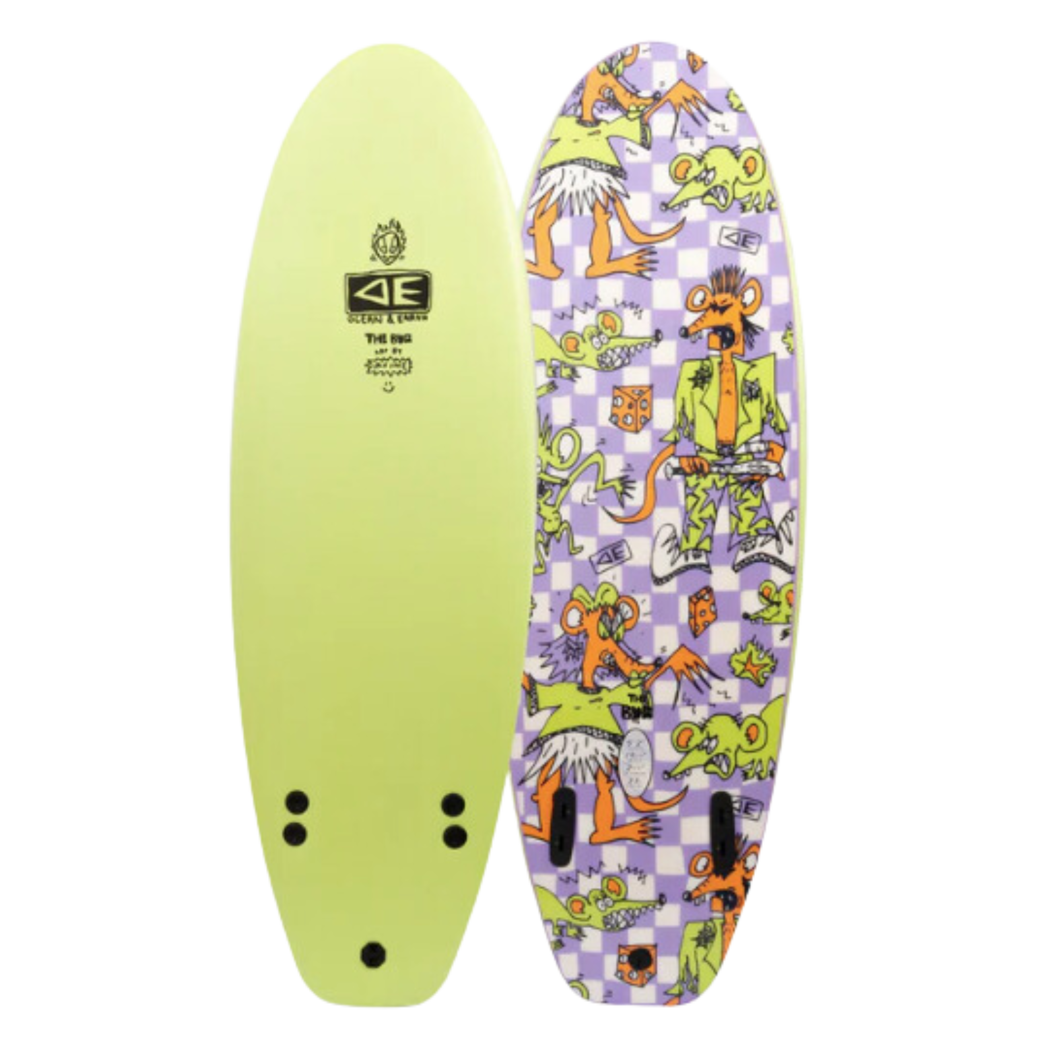 OCEAN AND EARTH BUG SOFTBOARD ACID GREEN – Surfection Byron