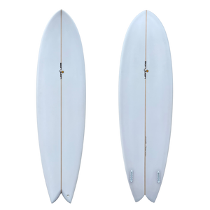SAN JUAN MAMBA 6'6" MID TWIN CLEAR CUT LAP TINT WET RUB 6MM PLY SWALLOW TAIL