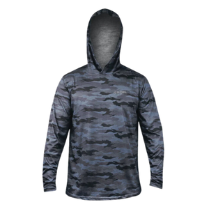 XCEL THREADX LS HOOD CHARCOAL CAMO