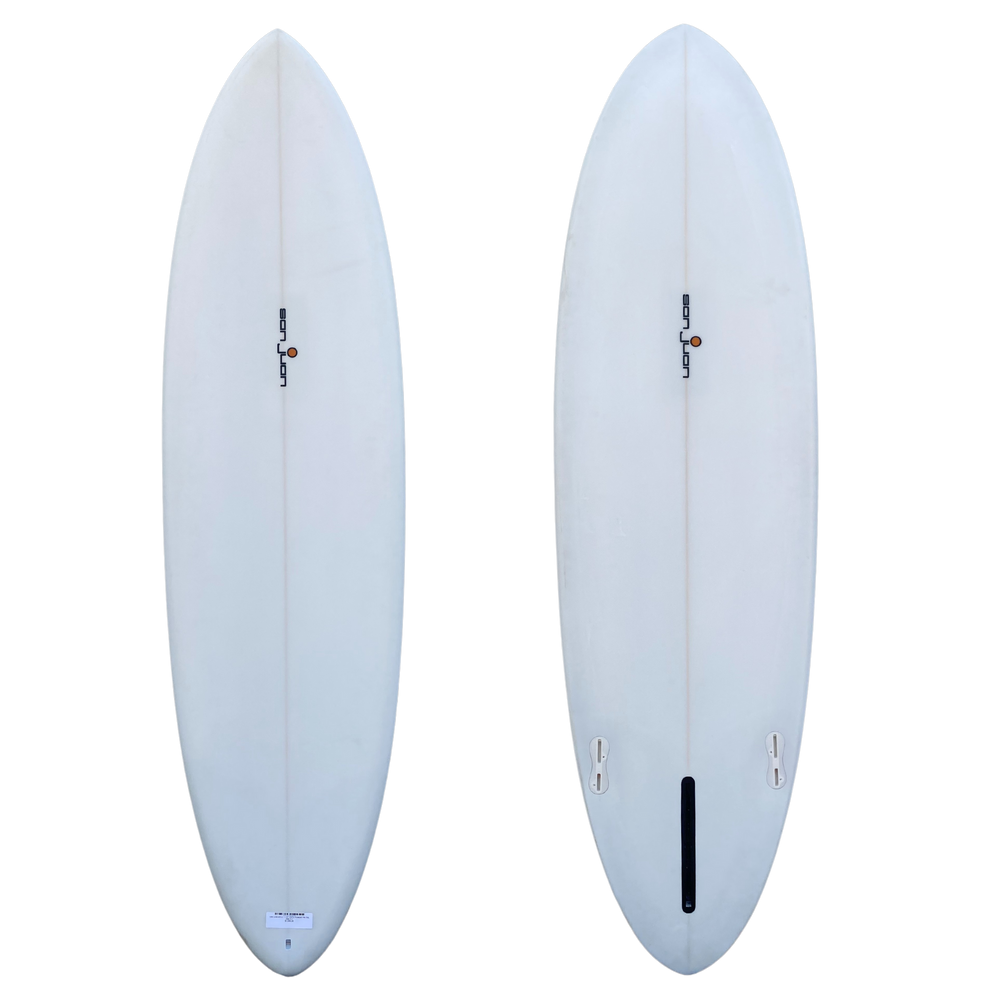 SAN JUAN MPX 2 + 1 6'2" WHITE PIGMENT PIN TAIL 6MM PLY