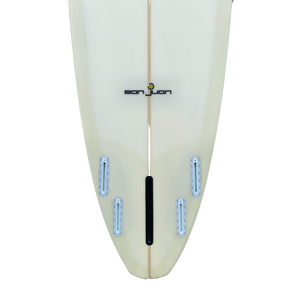 SAN JUAN OUTLAW 8'6" SAND CUT LAP TINT 5 FIN SET UP DIAMOND TAIL