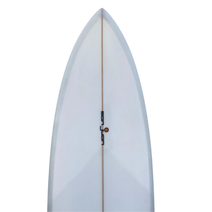 
            
                Load image into Gallery viewer, SAN JUAN TWIN PIN 6&amp;#39;8&amp;quot; MID TWIN GREY CUT LAP TINT WET RUB 6MM PLY PIN TAIL CHANNEL BOTTOM
            
        