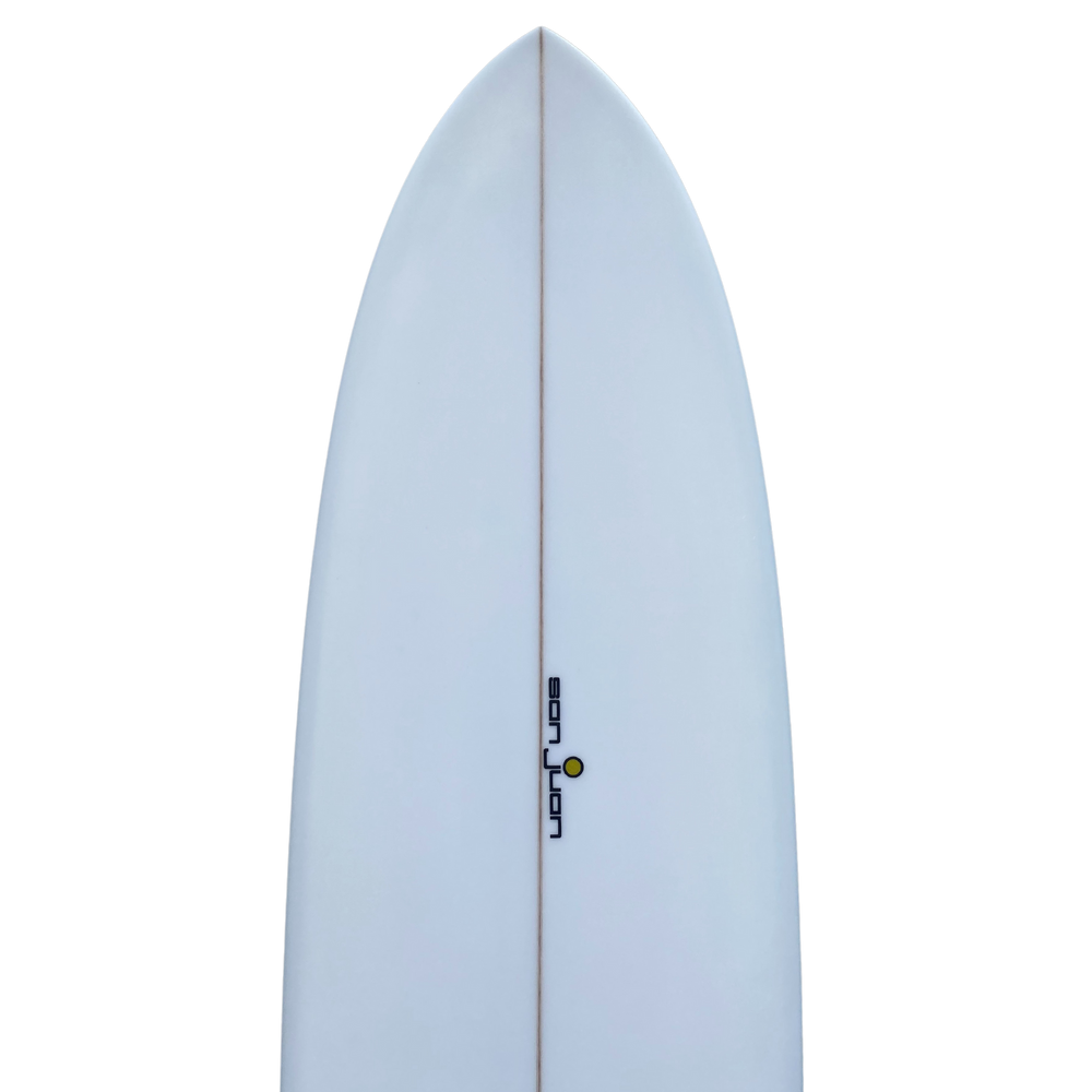 
            
                Load image into Gallery viewer, SAN JUAN TWIN PIN MID 7&amp;#39;2 CLEAR TINT WET RUB 6MM PLY PIN TAIL CHANNEL BOTTOM
            
        