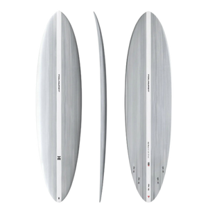 THUNDERBOLT BILLY TOLHURST HI MID 6 ROUND PIN 6'8" CANDY WHITE