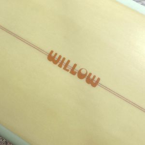 WILLOW RETRO GLIDE 9'2" AVO RAIL YELL DECK CUT LAP TINT WET RUB 6MM PLY