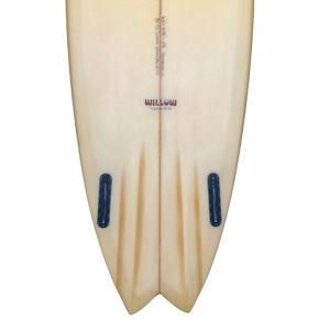 
            
                Load image into Gallery viewer, WILLOW SEABIRD 6&amp;#39;4&amp;quot; PALE MANGO CUT LAP  GOLD PIN LINE WET RUB 6MM PLY
            
        